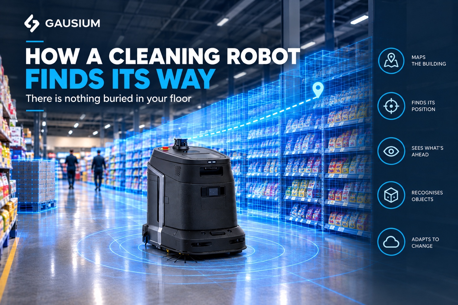 How a cleaning robot finds its way