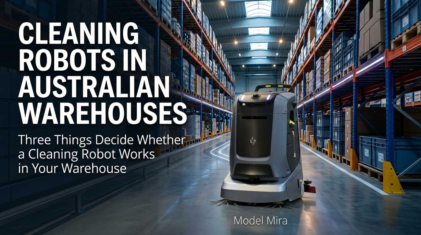 Cleaning robots in Australian warehouses — Gausium Mira